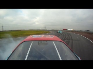 tits pop out during drift...) 720p...)))